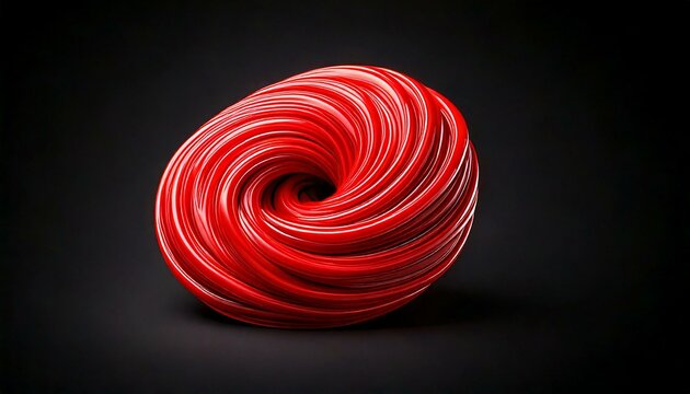 linear icon of a twisted licorice candy