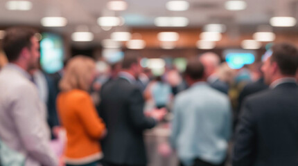 Blurred Crowd at a Conference or Event.