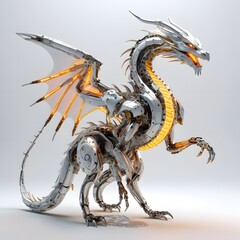 Obraz premium dragon on the wall