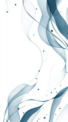 Hand-drawn decorative line border with smooth, clean lines, ideal for modern invitations, business presentations, or branding materials.