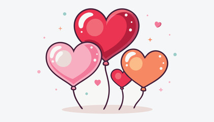 Heart Balloons Vector Art Designs for Creative Projects and Celebrations