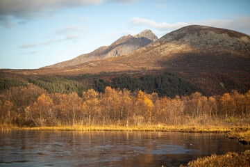 Autumn scenery in Lofoten Islands, Norway