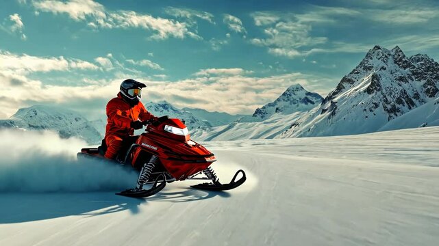 Snowmobiling Adventure: A Thrilling Ride Through Snowy Mountains