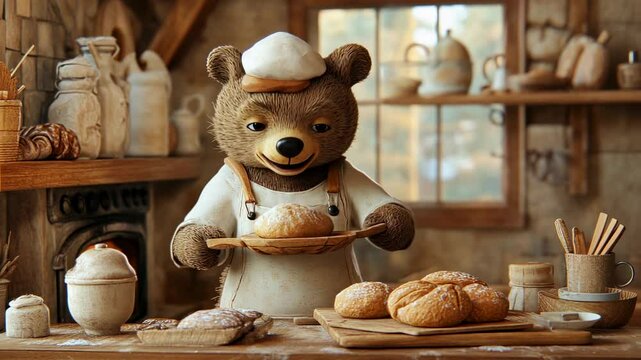The Baker Bear's Delightful Bread