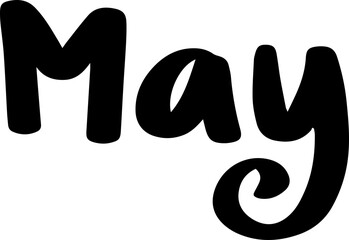 monthly month of the years calendar handwritten