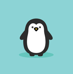 Adorable Cartoon Penguin Vector Art