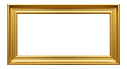 Golden Frame, Border, Empty Space, Gold, Picture Frame, Classic, Elegant, Decorative, Ornate Isolated Transparent Background png