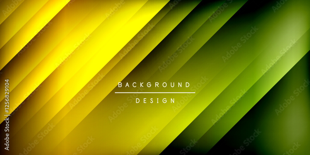 Poster dynamic shadow lines geometric shapes