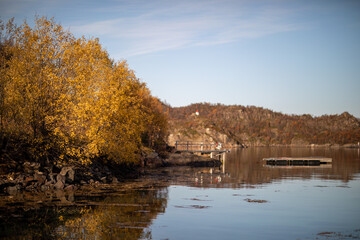 Autumn scenery in Lofoten Islands, Norway