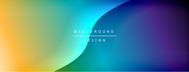 Bright rainbow style color gradient with curve round shape line background. Vector Illustration For Wallpaper, Banner, Illustration, landing page
