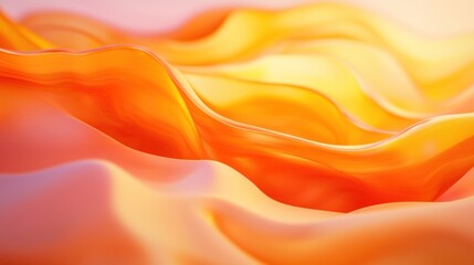 Obraz premium Abstract Orange Waves: A Symphony of Warmth and Light
