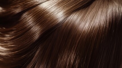 Fototapeta premium Close-up of Stunning Brown Hair