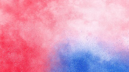 Fototapeta premium Red blue powder explosion, abstract art background