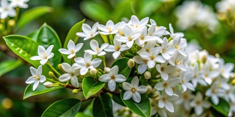 Fototapeta premium Delicate white flowers with a strong sweet fragrance