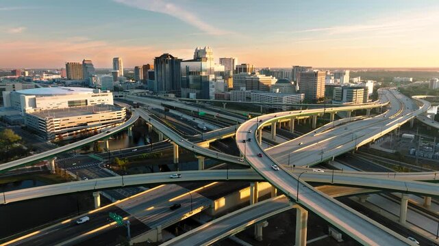 Downtown Orlando Florida, Aerial