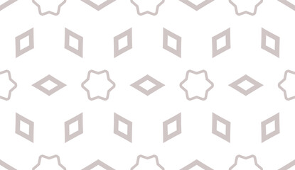 Line art decorative geometric ornament. Seamless pattern. Vector illustration for design