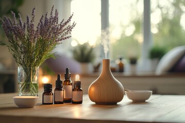 Relaxing Aromatherapy Lavender Essential Oils Diffuser