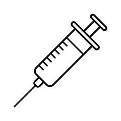 medical syringe vector icon. syringe injection sign. vaccine symbol. medical healthcare sign. drugns icon. vector illustration on transparent background. 