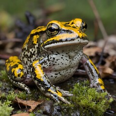Fototapeta premium Annual Evolution: The Mountain Yellow-Legged Frog's Transformative Year
