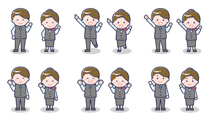 Fototapeta premium 販売員の男女 02