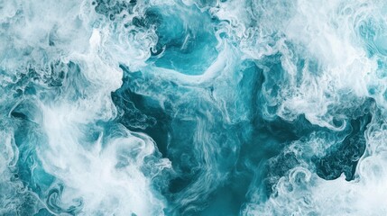 Obraz premium Abstract water ocean wave, blue, aqua, teal texture. Blue and white water wave web banner Graphic Resource as background for ocean wave abstract.