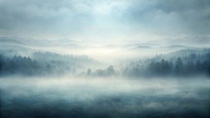 Fototapeta premium Soft blend of gray colors gradating from light to dark hues, creating a subtle ombre effect, reminiscent of misty morning sky