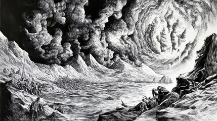 Dark Fantasy Landscape Scene