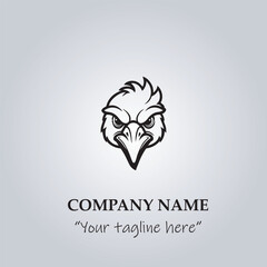head of chicken company logo vector illustration