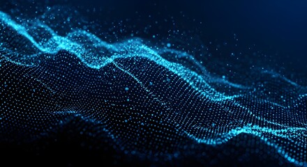 Blue black dark black dark grainy gradient color background, noise texture effect, web banner.