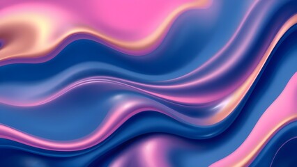Colorful Fluid Marble Swirls with Glossy Texture