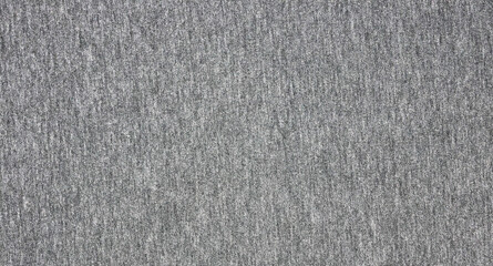 Close up abstract gray cotton heather texture background. Black and white texture knit fabric pattern seamless. Selective focus. top view.