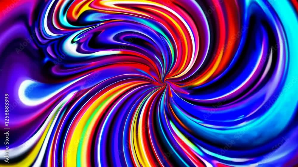 Poster abstract colorful swirl pattern, vibrant spectrum design. creative digital art concept
