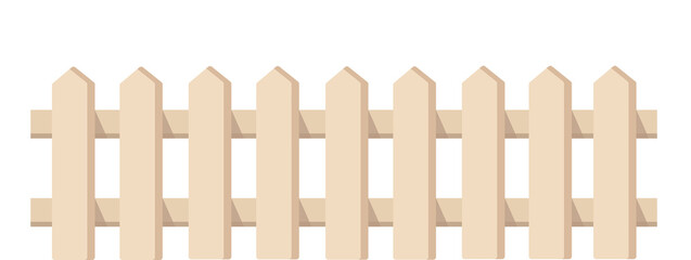 white wooden fence illustration	
