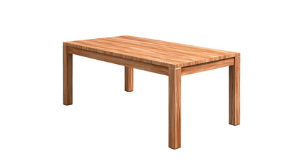 A minimalist wooden table perfect for modern interior design and home decor. transparent background