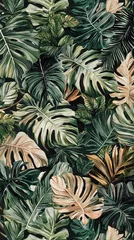 Plexiglas schilderij Jungle Lush tropical leaves, jungle foliage, nature background, botanical wallpaper  © Iswanto