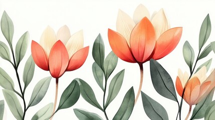 Vibrant Floral Watercolor Art