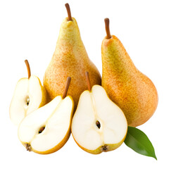 Elegant Organic Pear, Fresh, Fruit PNG cutout isolated on white and transparent background. elegant pear, organic pear, fresh pear, pear PNG cutout, isolated pear, pear on white, pear on transparent,