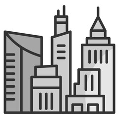 Obraz premium Cityscape Icon Element For Design