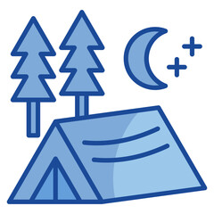 Camping  Icon Element For Design