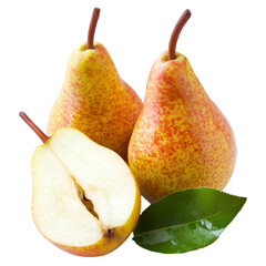 Elegant Organic Pear, Fresh, Fruit PNG cutout isolated on white and transparent background. elegant pear, organic pear, fresh pear, pear PNG cutout, isolated pear, pear on white, pear on transparent,