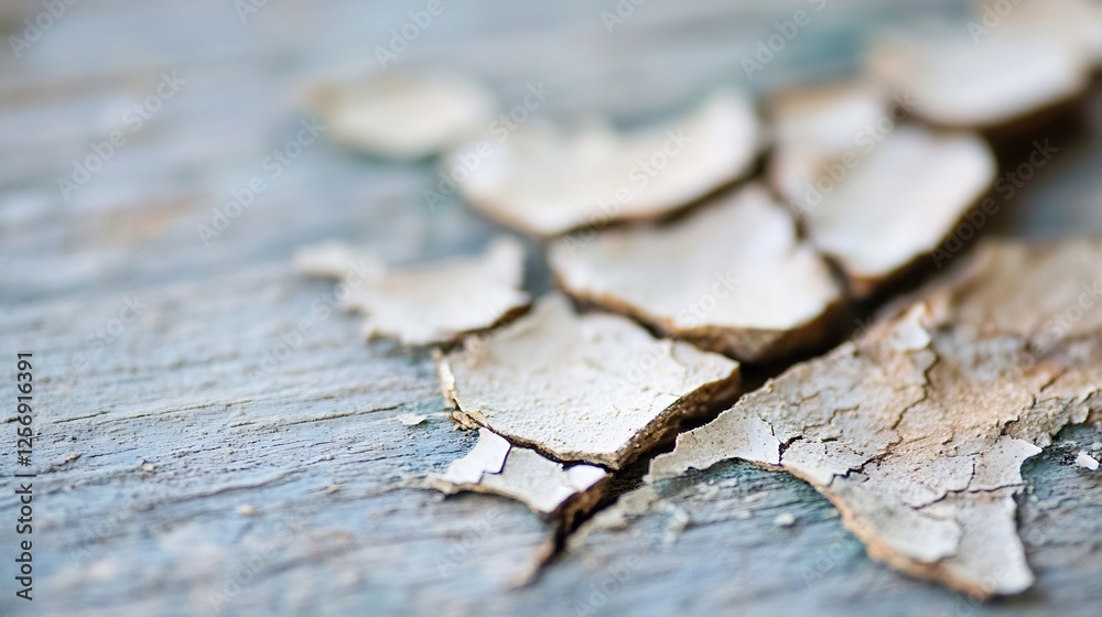Poster closeup of cracked wood surface revealing texture and character of a rustic outdoor setting : genera