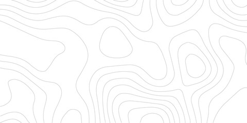 Abstract black and white topographic contours lines of mountains. Topography map art curve drawing. vector illustration. wave Line topography map contour background .background