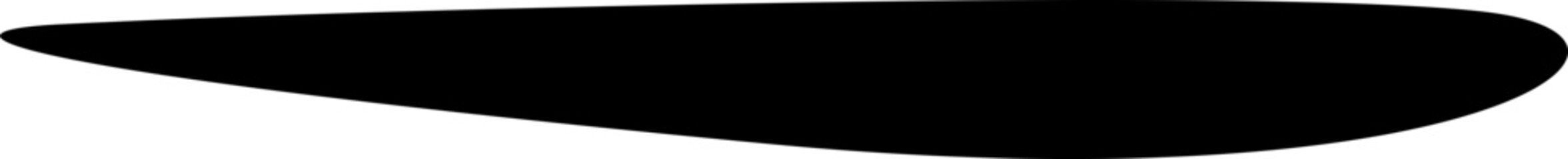 Obraz premium Smile Shape in Black Silhouette Illustration Vector