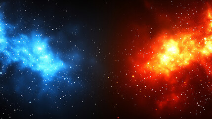 Naklejka premium cyberpunk neon gaming background in red and blue hues, symbolizing technology, chaos, and modern digital themes with blurred dynamic lines and space for captioning