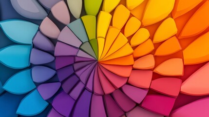 Fototapeta premium Vibrant Colorful Spiral