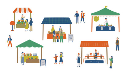 マルシェのイラスト