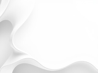 Abstract white background with wave-like patterns resembling an architectural design, creative, minimalistic, artistic