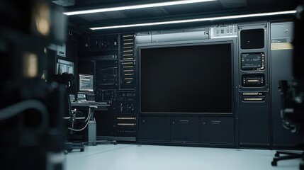Fototapeta premium Futuristic Interior Laboratory Control Room