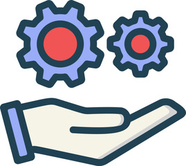 Business Execution Filled Line Icon