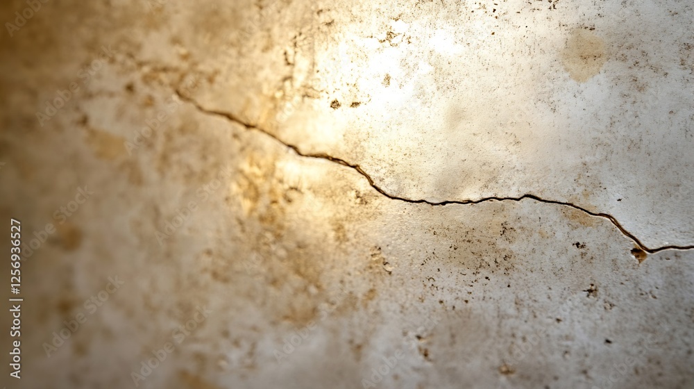 Poster textured surface with cracked wall showing signs of age and natural imperfection : generative ai